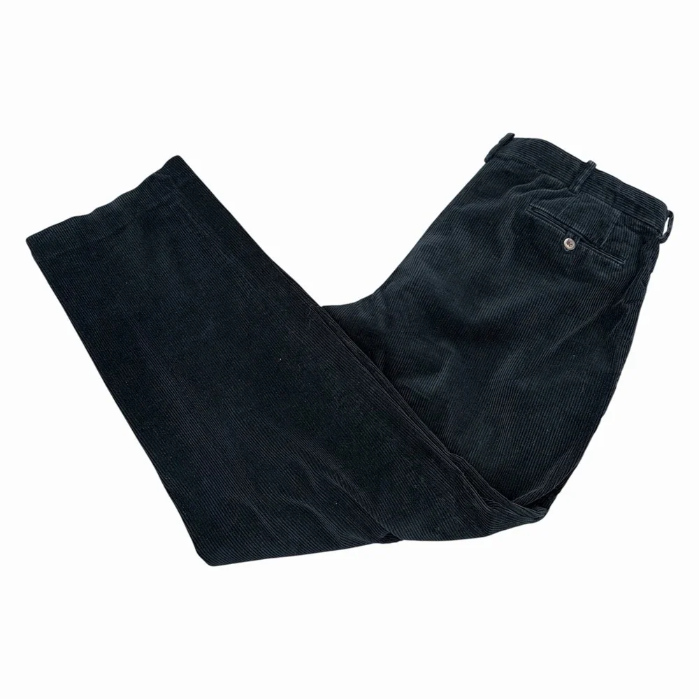 Polo Ralph‎ Lauren Trousers Mens W38 L30 Navy Corduroy Pants Fine Tailoring Cord